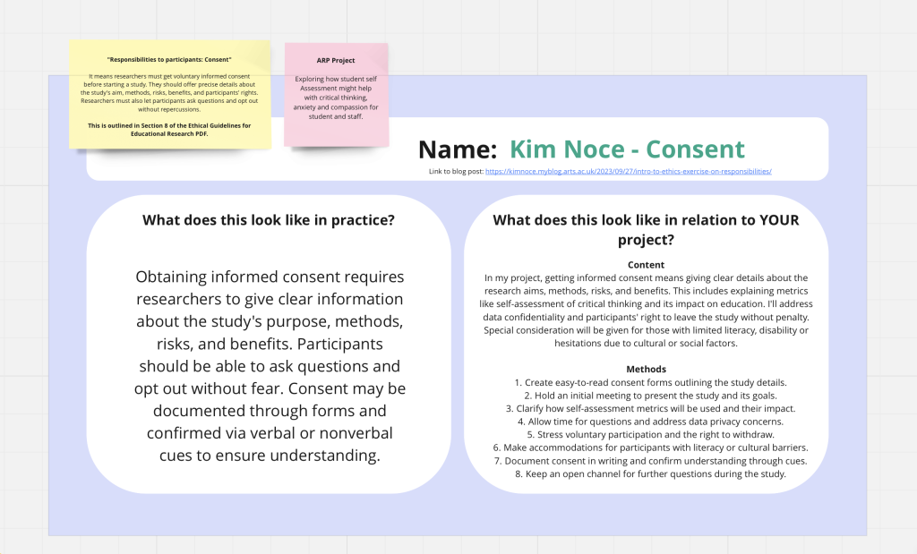 Intro to Ethics: Exercise on ‘Responsibilities’